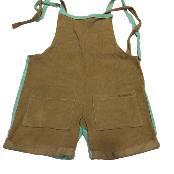 NWOT-Maria Sinverguenza  Corduroy Multicolor Romper SZ S - Picture 3 of 13